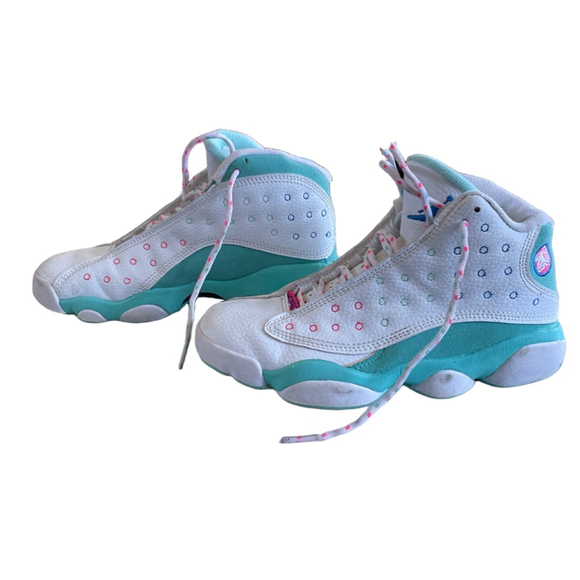 Air Jordan 13 Retro Aurora Green Teal DS GS 43 Size 5.5Y - Picture 3 of 7